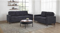 Coaster 509981-S2 2 pc Bowen II steel grey fabric sofa and love seat set with squared track arms