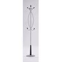 Modern Chrome Metal Coat Rack with Multiple Hooks – 510