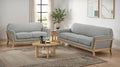 Coaster 511071-S2 2 pc Vaughn grey woven fabric sofa and love seat set with flared arms