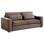 Coaster Amador 2-Pc Chocolate Chenille Fabric Sofa and Love Seat Set with Track Arms – 511234-S2