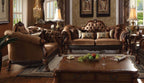Acme 52096 Astoria grand westmont dresden cherry oak finish wood brown velvet Love seat only