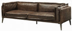 Acme 52480  17 stories diep winchester distressed espresso top grain leather sofa