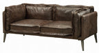 Acme 52480  17 stories diep winchester distressed espresso top grain leather sofa