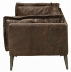 Acme 52480  17 stories diep winchester distressed espresso top grain leather sofa