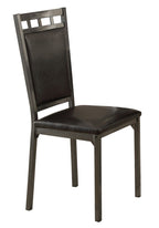 Homelegance 5275-5PC 5 pc Olney black finish frame black faux marble dining table set