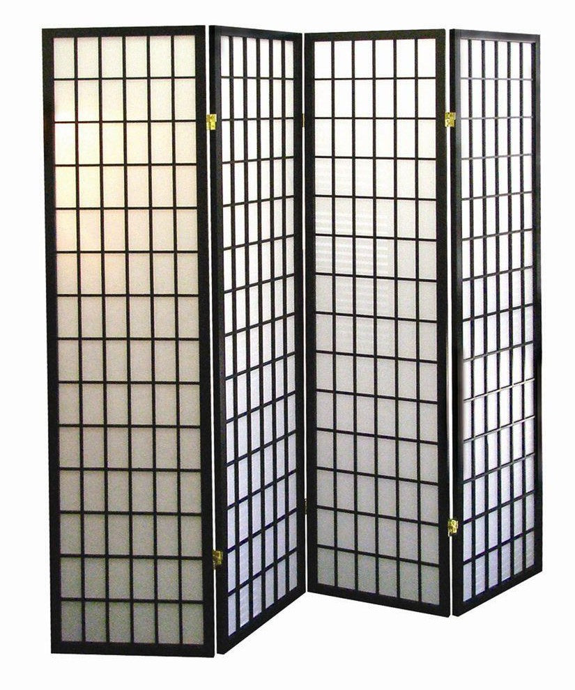 Asia Direct 530-4 World menagerie freese 4 panel rice paper center ...