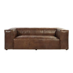 Acme 53545  17 stories diep brancaster retro brown top grain leather sofa