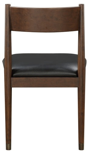 Clive Cherry Finish Wood Maple Veneer Mid-Century Modern 5-Piece Round/Oval Dining Table Set – 5413-65-5PC