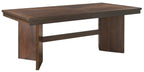 Franco Walnut Finish Wood Double Pedestal 7-Piece Dining Table Set with Fabric Seat and Backs – 5414-95-7PC