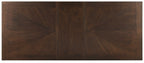 Franco Walnut Finish Wood Double Pedestal 6-Piece Dining Table Set with Fabric Seat, Backs and Bench – 5414-95-6PC