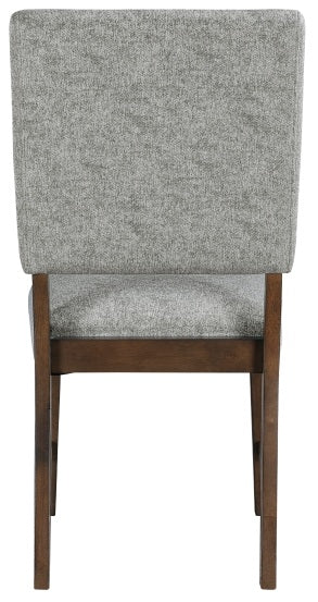 Franco Walnut Finish Wood Double Pedestal 7-Piece Dining Table Set with Fabric Seat and Backs – 5414-95-7PC