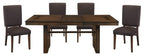 Homelegance 5415RF-78 6 pc sedley chocolate brown finish wood dining table set with pedestal base