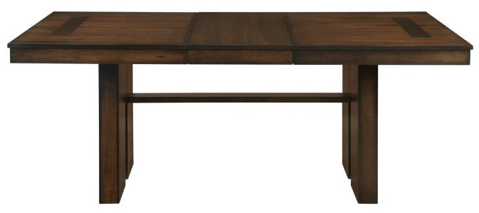 Homelegance 5415RF-78 6 pc sedley chocolate brown finish wood dining table set with pedestal base