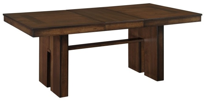 Homelegance 5415RF-78 6 pc sedley chocolate brown finish wood dining table set with pedestal base