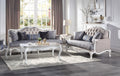 Acme 54310-11 Astoria Grand ciddrenar white finish wood carved accents sofa and love seat set