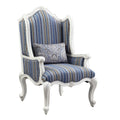 Acme 54312 Astoria Grand ciddrenar white finish wood carved accents wing back style accent chair