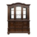 Homelegance 5473-50 Lordsburg brown cherry finish wood curio cabinet hutch and buffet