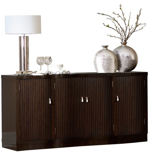 Homelegance 5494-106 7 pc Darby home co Savion espresso finish wood double pedestal 106" dining table set