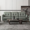 Acme 54960 Corrigan studio chisholm radwan Mi Place modern pesto green top grain leather sofa