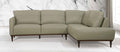 Acme 54975 2 pc Brayden studio kyser tampa airy green top grain leather sectional sofa set