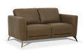Acme 55001 Orren ellis akinruntan malaga Mi Place modern taupe top grain leather love seat