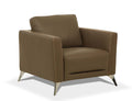 Acme 55002 Orren ellis akinruntan malaga Mi Place modern taupe top grain leather accent chair