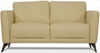 Acme 55005-06 2 pc Orren ellis akinruntan malaga Mi Place modern cream top grain leather sofa and love seat