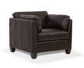Acme 55012 Winston porter jemma matias Mi Place modern chocolate top grain leather accent chair
