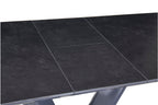 Homelegance Yannis 7-Piece High Gloss Black Chrome Base Modern Dining Table Set – 5503BK-7PC
