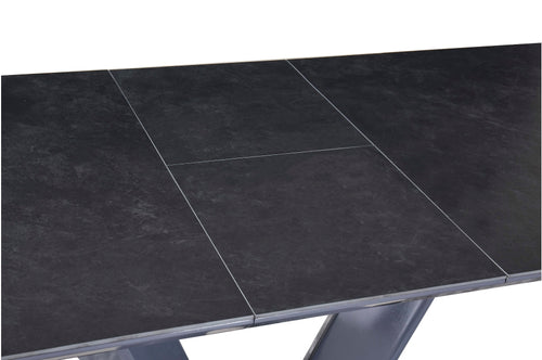 Homelegance Yannis 7-Piece High Gloss Black Chrome Base Modern Dining Table Set – 5503BK-7PC