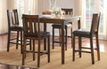Homelegance 5511-36-5PC 5 pc Darby home co delmar espresso finish wood counter height dining table set