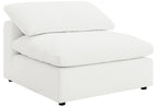 Coaster 551751-SETA 6 pc Raleigh ivory boucle fabric modular feather blend wrap sectional sofa