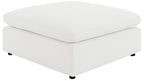 Coaster 551751-SETA 6 pc Raleigh ivory boucle fabric modular feather blend wrap sectional sofa