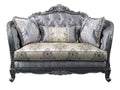 Acme 55346 Astoria grand welton ariadne platinum finish wood fabric love seat ornate accents tufted backs