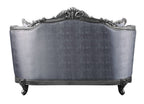 Acme 55346 Astoria grand welton ariadne platinum finish wood fabric love seat ornate accents tufted backs