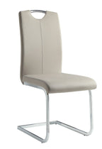 Homelegance 5599-71-7PC 7 pc Gussand high gloss off-white finish wood modern dining table set