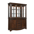 Homelegance 5615-50 2 pc Rexford cherry finish wood curio china cabinet hutch and buffet