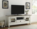 Homelegance 56270NW-64 Granby antique white and rosy brown finish wood tv entertainment center 64" tv stand