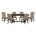 Homelegance Southlake Wire Brushed Rustic Brown 7-Piece Dining Table Set – 5741-94-7PC