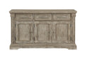 Homelegance 5741NN-40 Darby home co southlake wire brushed brownish grey finish wood curio cabinet side server buffet console