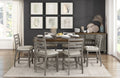 Homelegance 5761GY-36-7PC 7 pc Tigard cherry and grey finish wood counter height dining table set