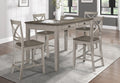 Brightleaf Two-Tone Brown Light Gray 5-Piece Counter Height Dining Set – 5803RF-36