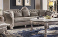 Acme 58170 Astoria Grand mckenzie dresden vintage bone white finish wood carved accents 113" sofa