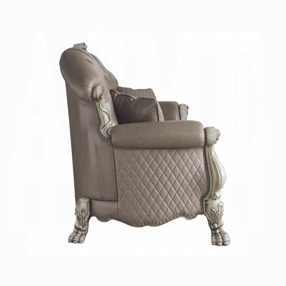 Acme 58175-76 Rosdorf park grand dresden bone white finish wood carved accents sofa and love seat set