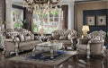 Acme 58175-76 Rosdorf park grand dresden bone white finish wood carved accents sofa and love seat set