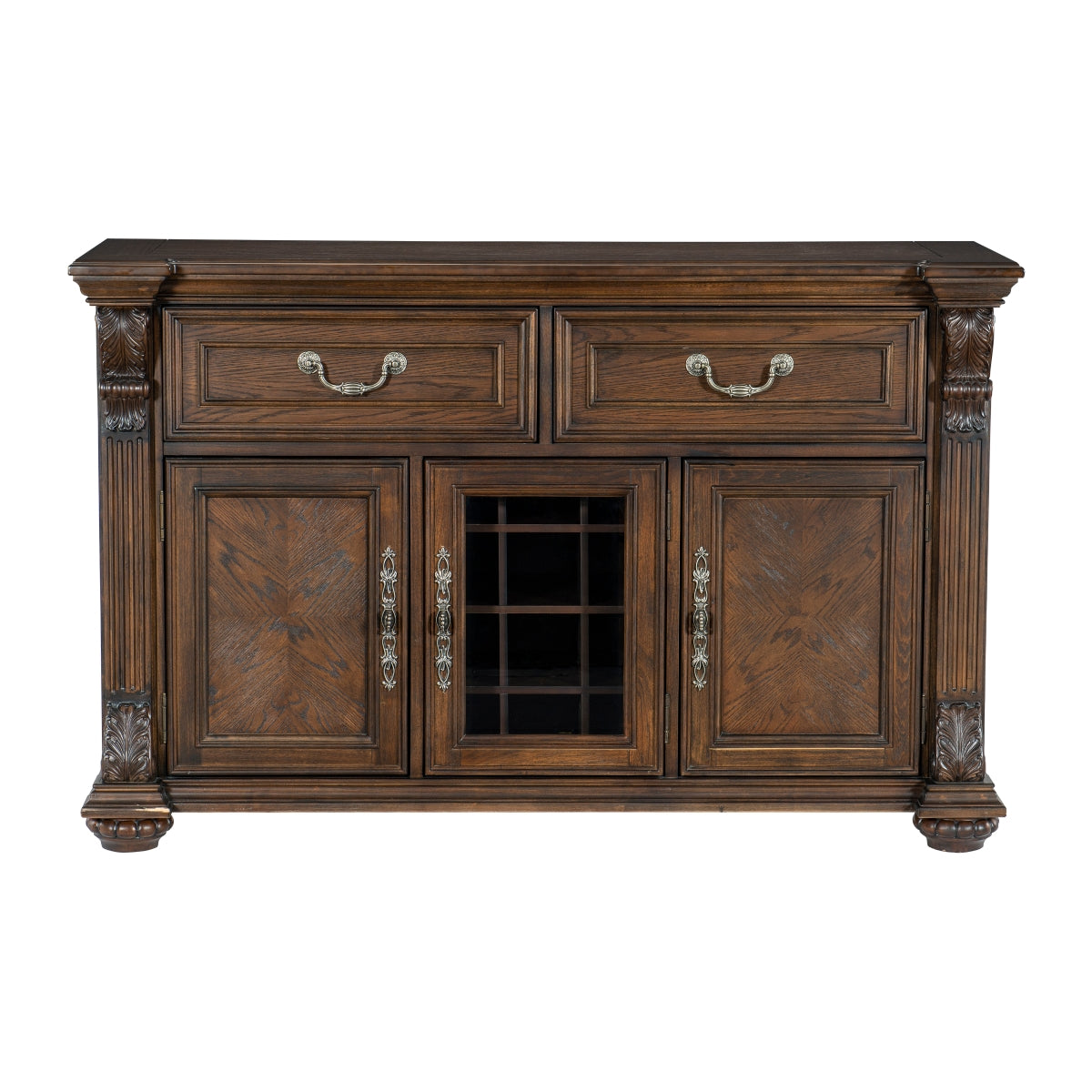 Homelegance 5829-40 Astoria grand bergen dark oak finish wood server console buffet cabinet