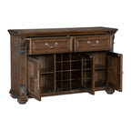 Homelegance 5829-40 Astoria grand bergen dark oak finish wood server console buffet cabinet