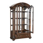 Homelegance 5829-44 Astoria grand bergen dark oak finish wood curio cabinet