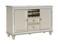Homelegance 5844-40 Orren ellis champagne finish wood crystal accents dining buffet server cabinet
