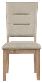 Homelegance 5848-102-7PC 7 pc Aberdeen distressed light oak finish wood dining table set trestle base